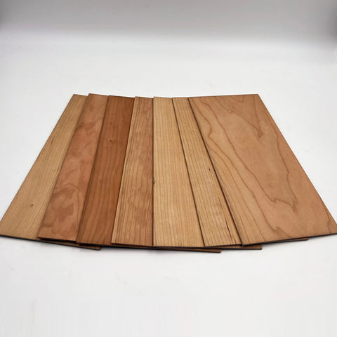 Cherry Hardwood 18" x 5.5"  x .125" (5 or 10 piece options available)