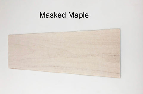 Maple Hardwood 12" x 5.5" x .125"  (10 Pieces)